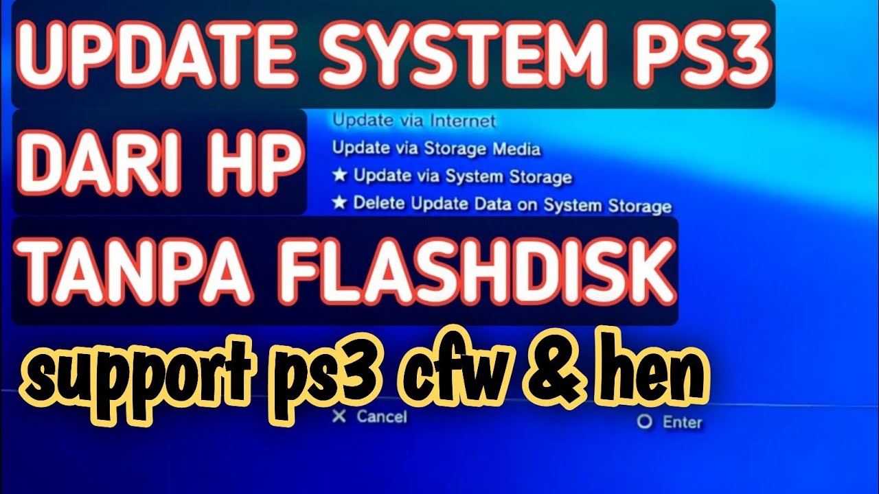 CARA UPDATE SYSTEM PS3 LEWAT HP [TANPA FLASHDISK]