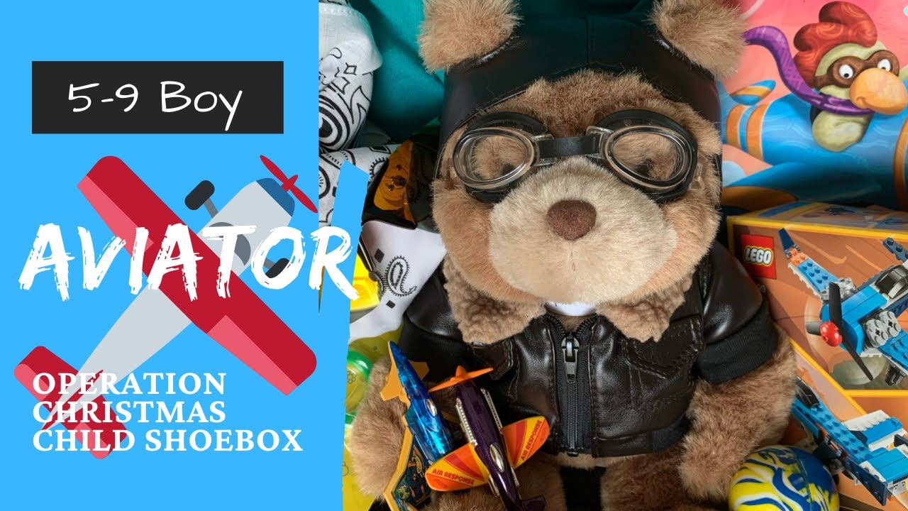 AVIATOR ✈️ BOY 5-9 OCC SHOEBOX UNBOXING | Operation Christmas Child 2021