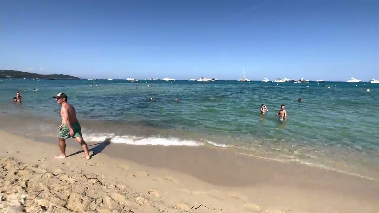 #CotedAzur #SaintTropez #StTropez #beach of Pampelonne | June 2023 | walking on famous beach clubs.