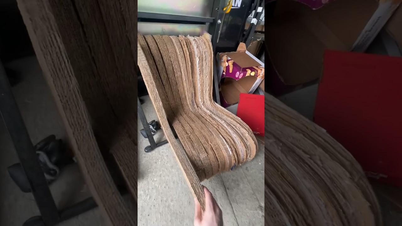 Making a working cardboard chair