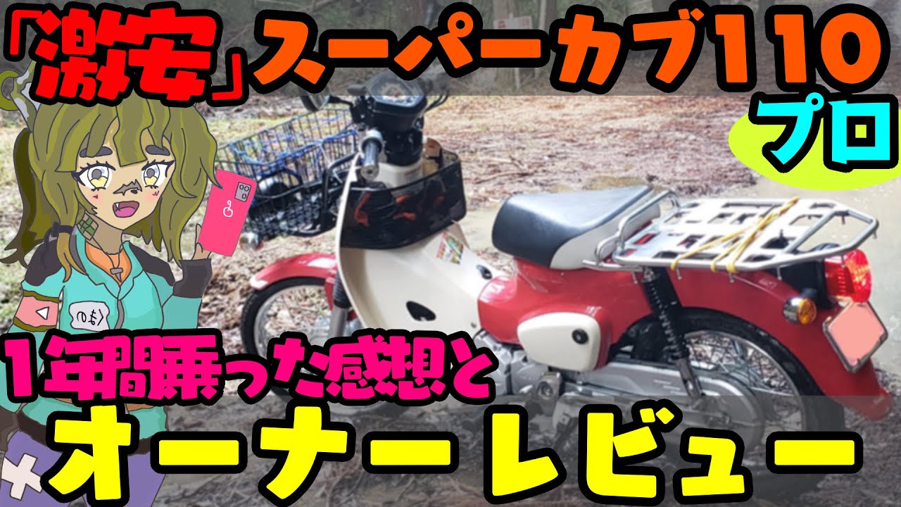 [オーナーレビュー]激安中古のスーパーカブ110プロ(JA42)を1年乗ってみた！　＃スーパーカブ　＃オーナーレビュー　＃スーパーカブ110