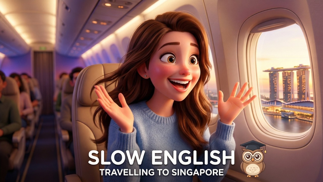 Travel to Singapore | Slow English Speaking Practice | A1-A2 Beginners #english