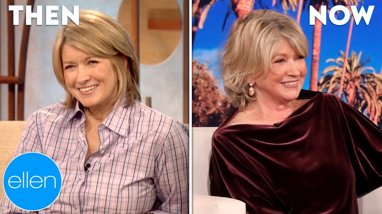 Then and Now: Martha Stewart's First and Last Appearances on 'The Ellen Show'