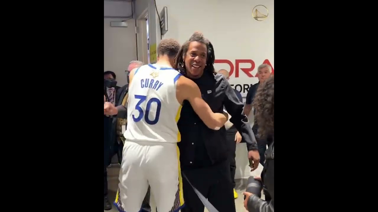 Steph Curry Meets Jay Z + Blue Ivy at NBA Finals 6/13/2022