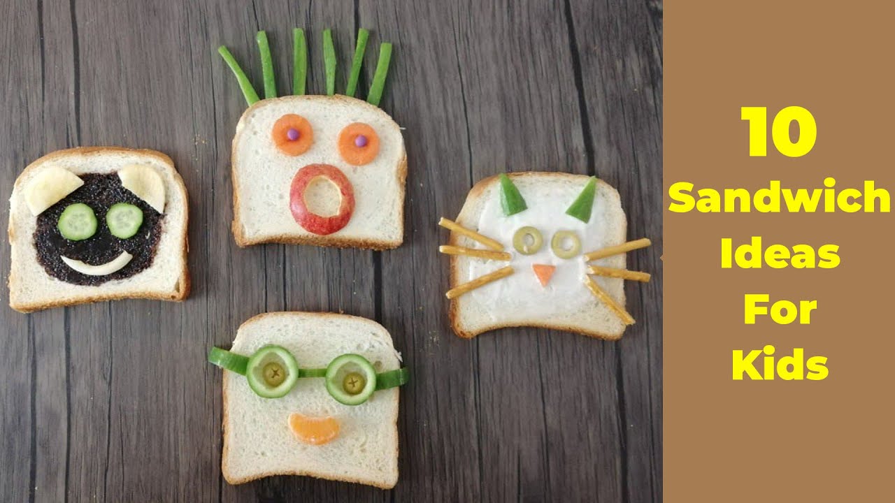 10 Sandwich Ideas for Kids | Food  Art | toast ideas