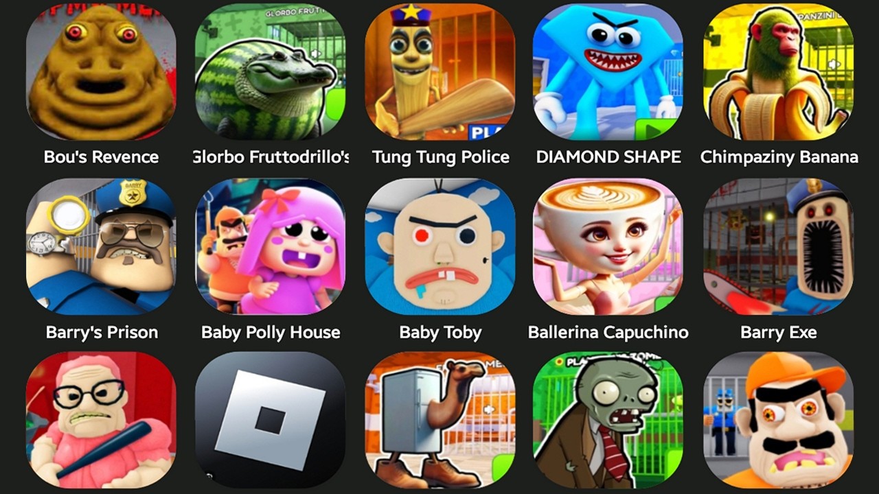 💎DIAMOND SHAPE PRISON,UDIN DIN DUN'S,TUNG TUNG POLICE,LAS TRALALALIS,EVIL HABABA,STITCH PRISON RUN