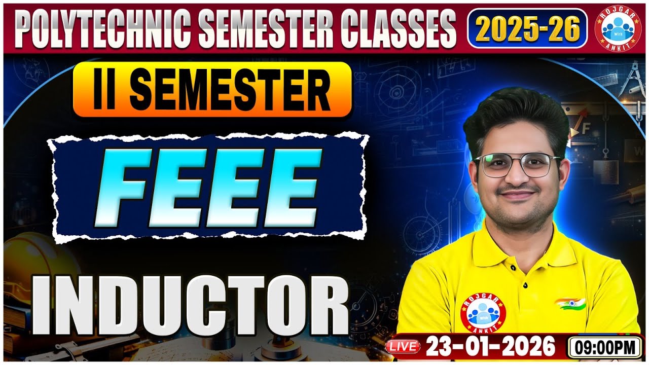 UP Polytechnic FEEE Class | Inductor | FEEE Polytechnic 2nd Semester Class | FEEE by Kishor Sir