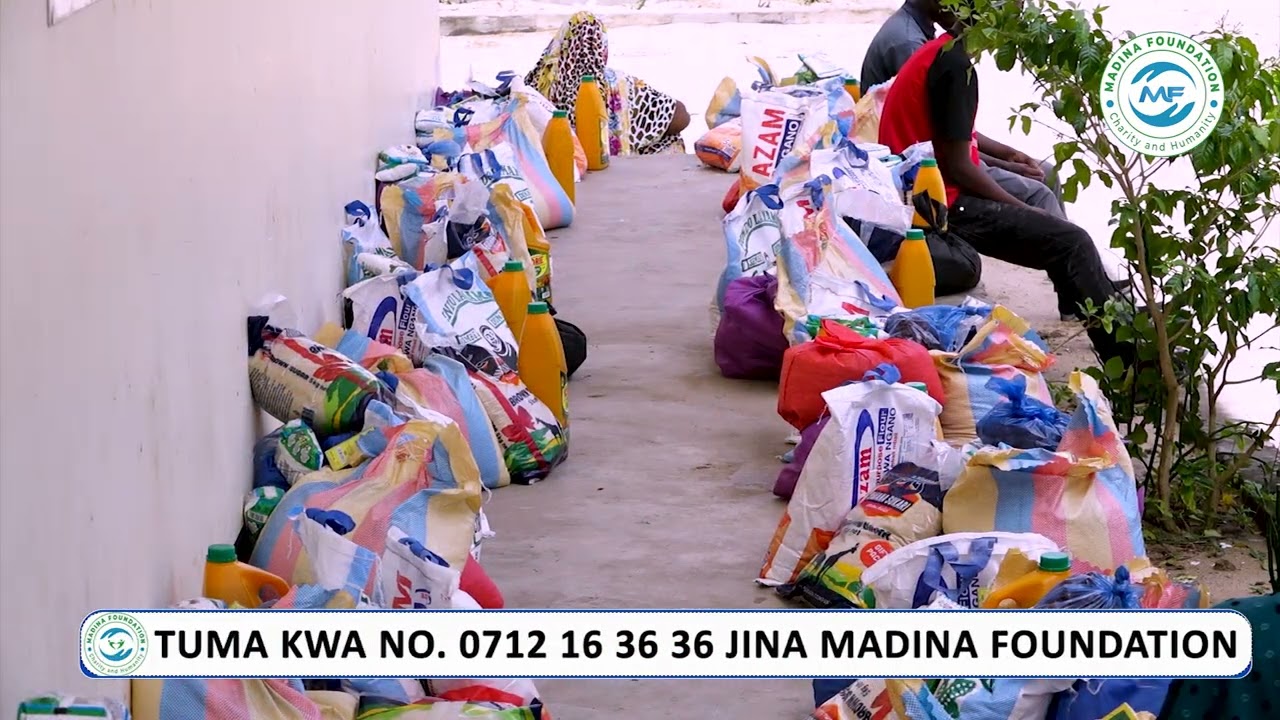 MADINA FOUNDATION YAGAWA FUTARI KWA MAYATIMA NA WAHITAJI KAYA 100 DAR ES SALAAM