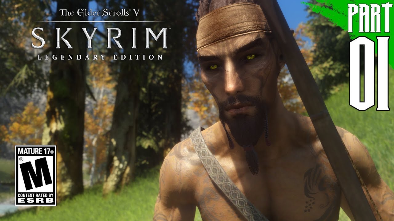 【SKYRIM 200+ MODS】Wood Elf Gameplay Walkthrough Part 1 [PC - HD]