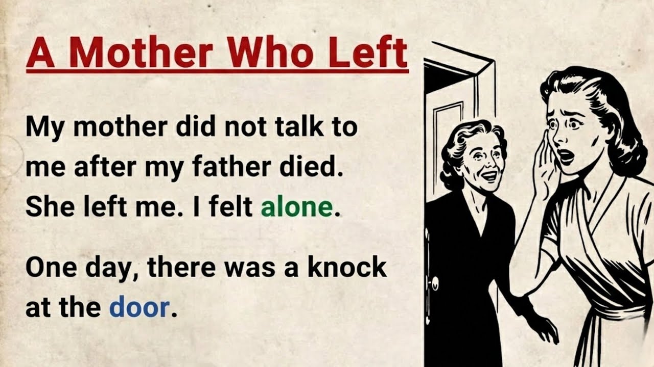 Learn English through Stories Level 3 ⭐ The Mother Who Left – Emotional English Story for Listening