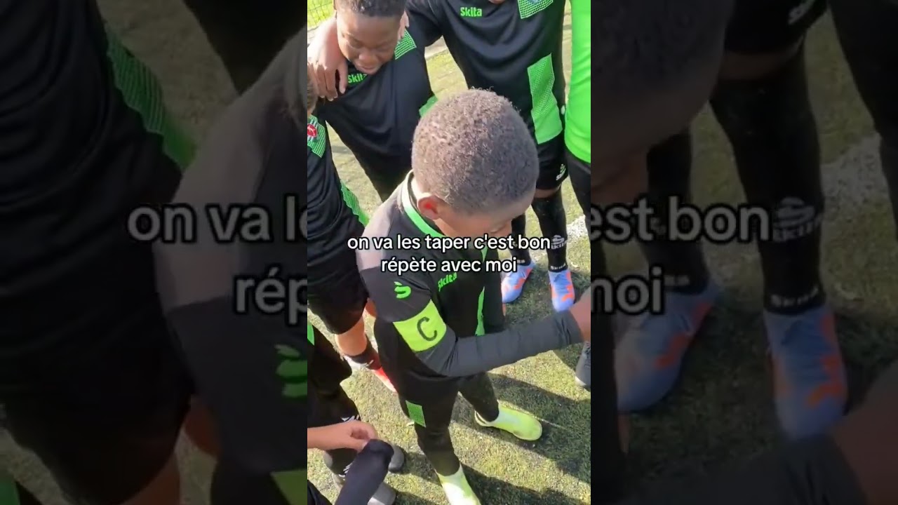 La causerie de ce petit pour motiver ses co&eacute;quipiers 🔥🤣 #football #foot