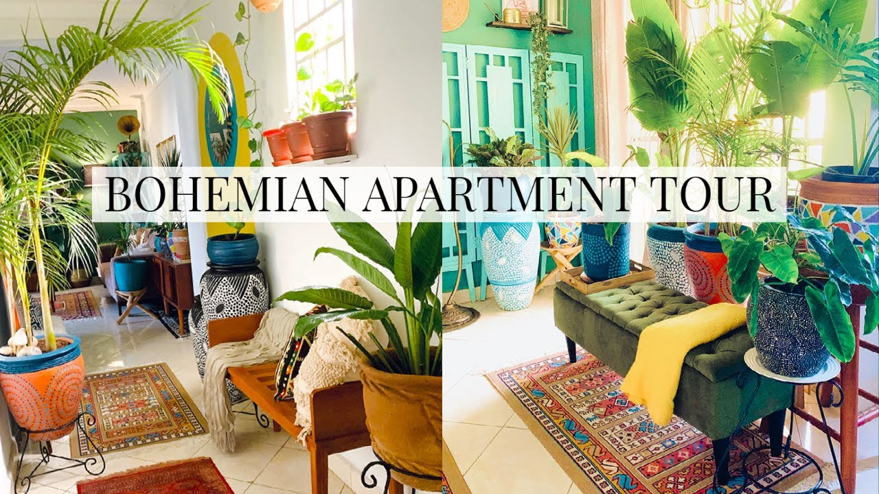 BOHEMIAN APARTMENT TOUR | PLANT FILLED APARTMENT | KOIRE EVELYN | UGANDAN YOUTUBER