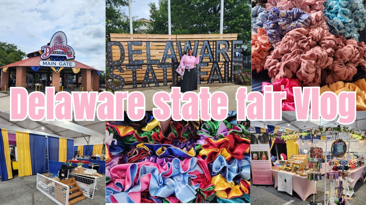 Delaware State Fair 2025 🎡 Final fair prep & setting up! booth! BTS of a small handmade business🩷