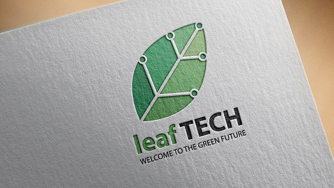 leaf Logo Design Process, Shutter-stock logo , Costume logo design