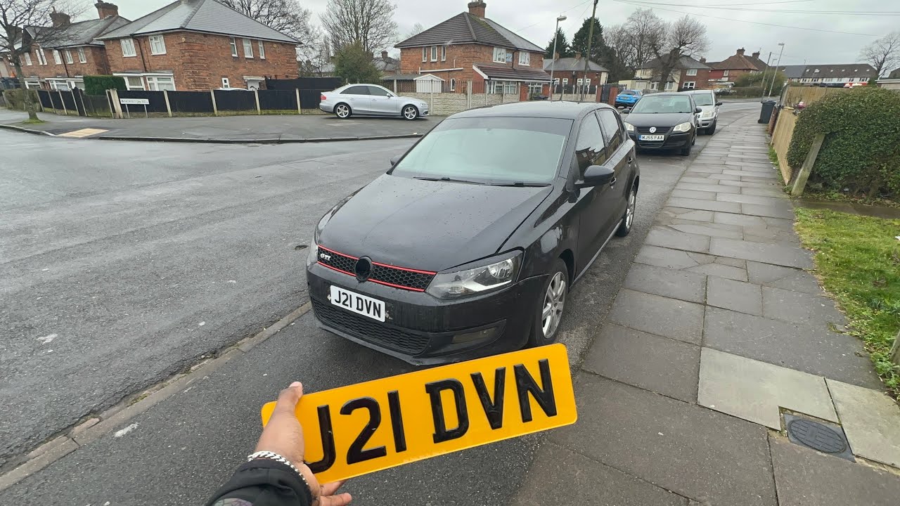I GOT A CHEAP CUSTOM NUMBER PLATE ! | VW POLO