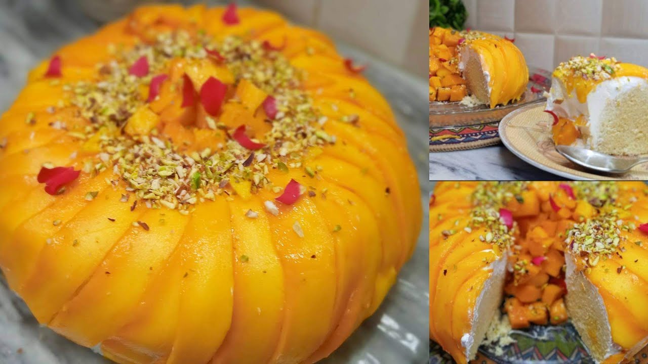 mango tres leches cake | without oven | super soft moist & tasty cake