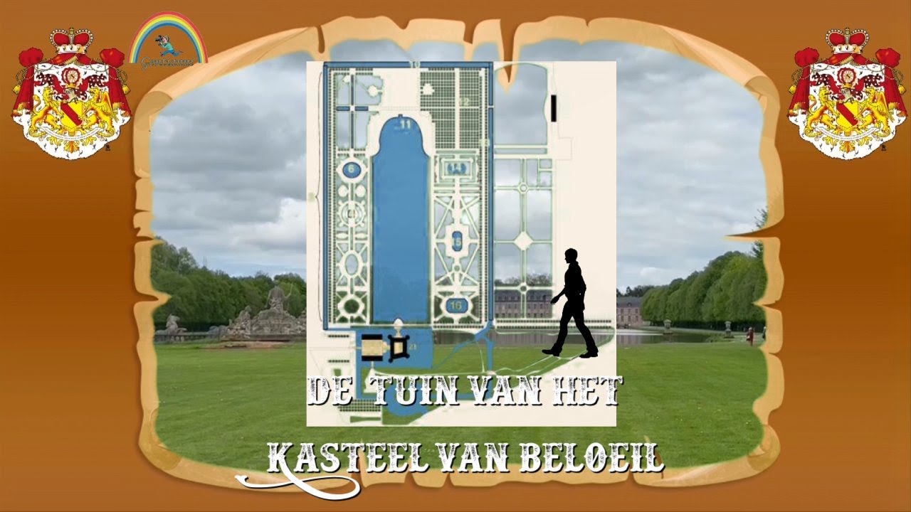 Kasteel van Beloeil - De Tuin .   ---   Chateau de Beloeil  - le jardin .