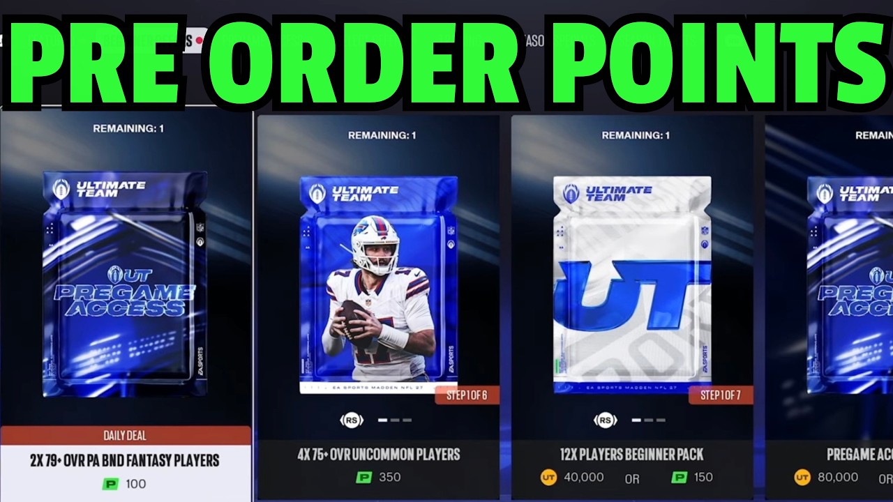 SPENDING PRE ORDER POINTS&hellip;MUT 27 No Money Spent