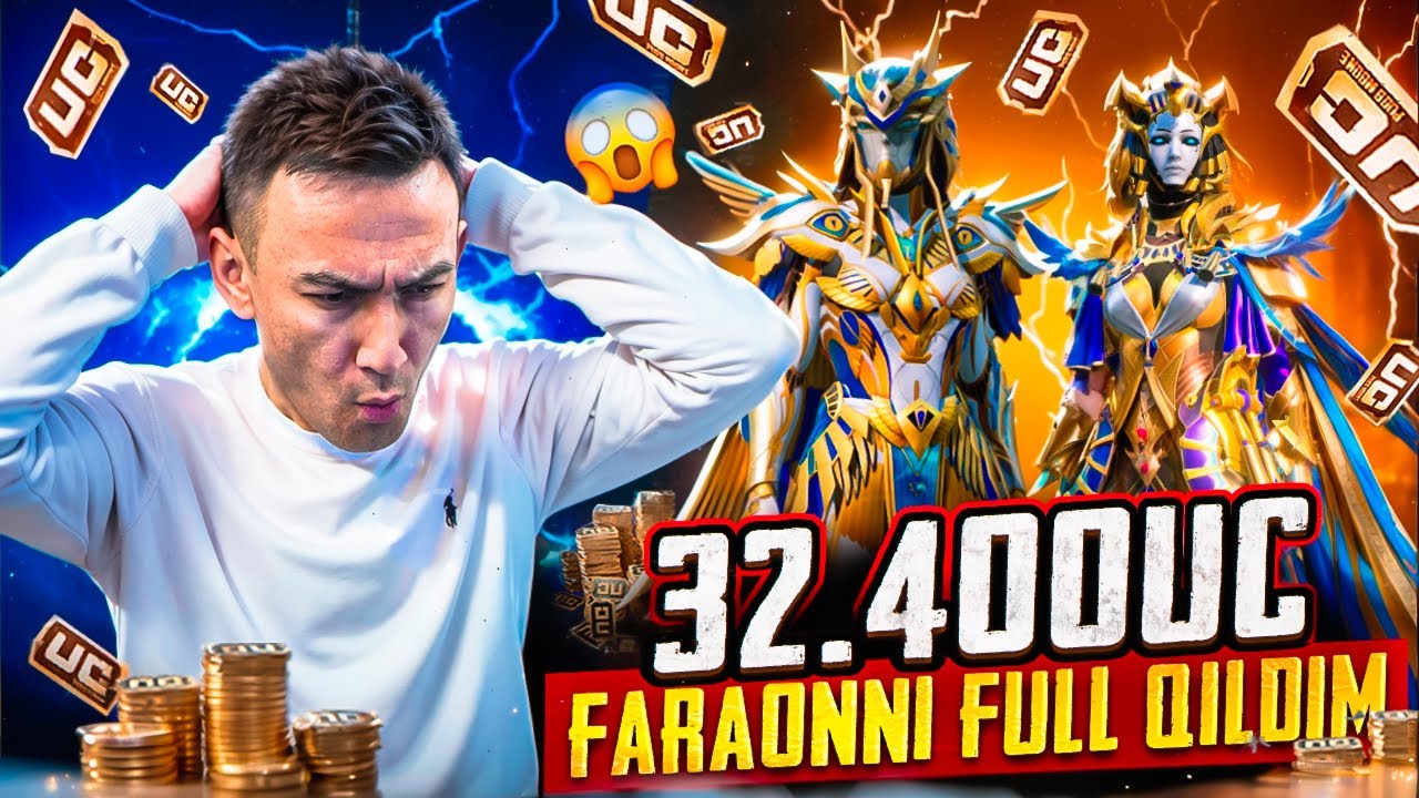 32.400UC OBUNACHIMGA FARAONNI FULL QILIB BERDIM | PUBG MOBILE OPEN CASE