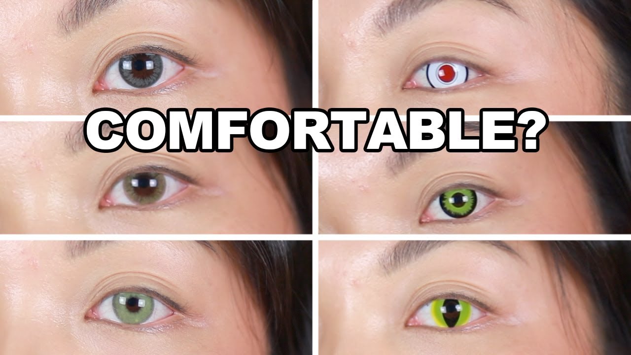 HONEYCOLOR COLORED CONTACT TRY ON | NATURAL & HALLOWEEN COSPLAY