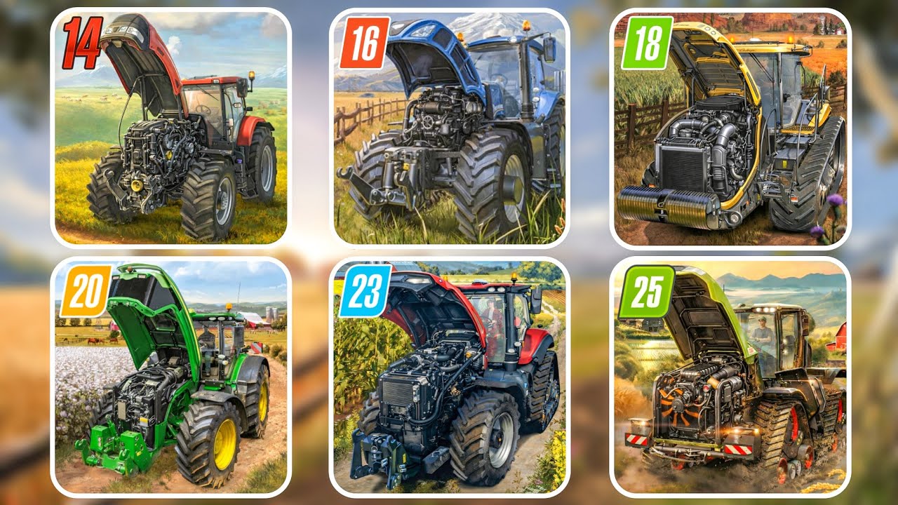 FS14 против FS16 против FS18 против FS20 против FS23 против FS25 | Сравнение графики | Таймлапс