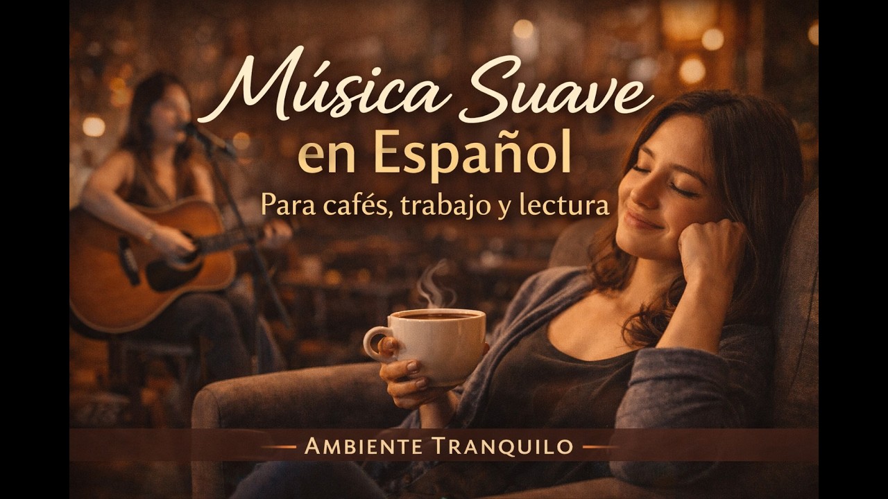 Música suave en español para cafés, trabajar y leer ☕ | Ambiente tranquilo