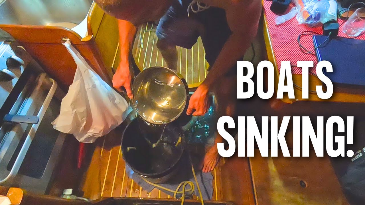 WE NEARLY SINK OUR BOAT!! / Preparing To Cross The Biggest Ocean In The World  Ep 115