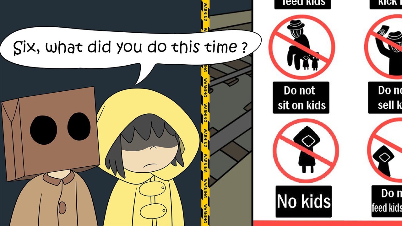 Mono and Six: short animated COMICS part 18 | Little Nightmares
