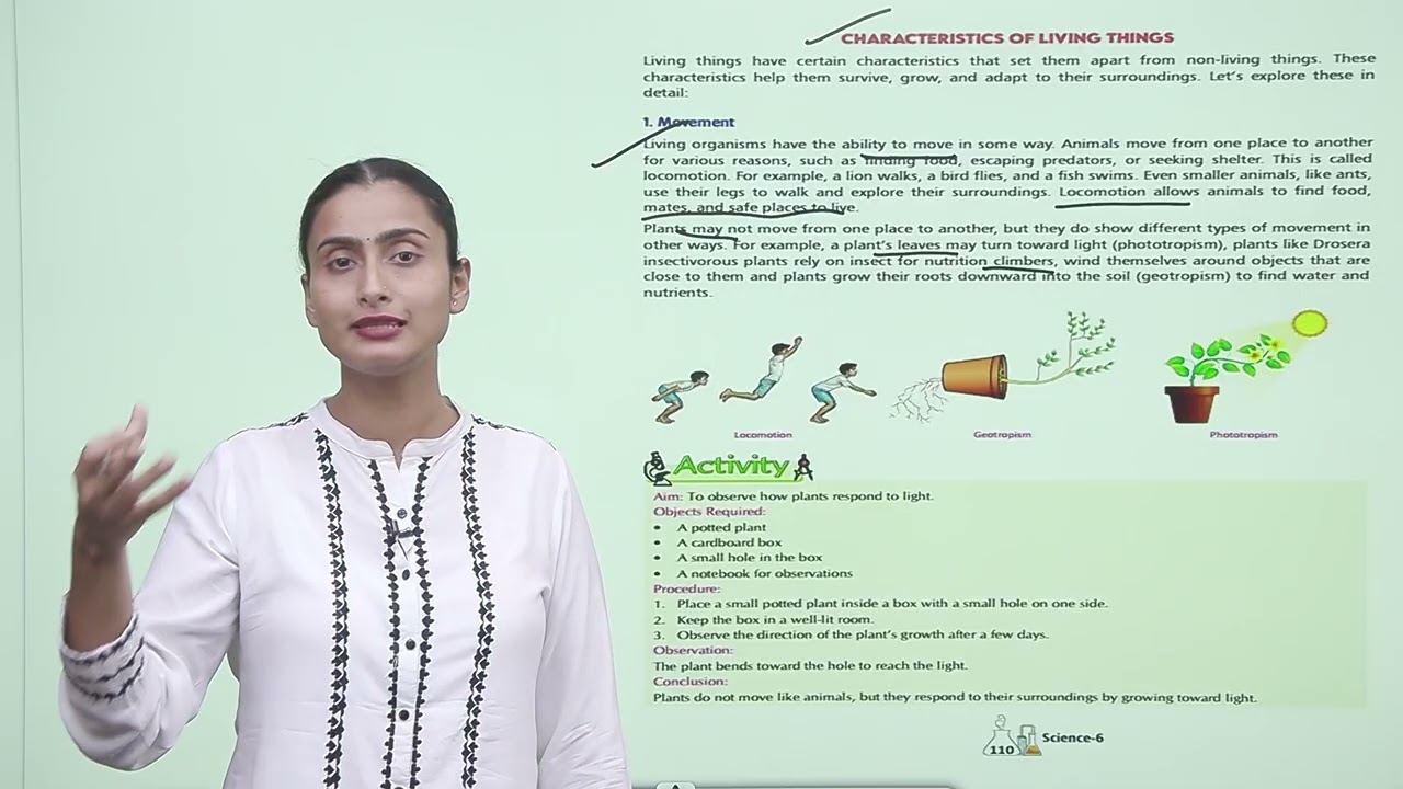Ch10| Jophiel Books| Science|Class 06|Living Creatures :Exploring their Characteristics|For children