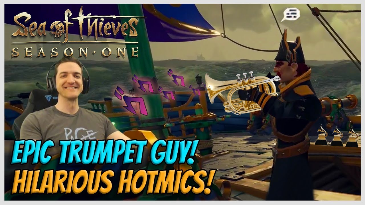 Guy Plays 'Celine Dion' On His Trumpet! (My Heart Will Go On) Hilarious Hotmics!  - Sea of Thieves!