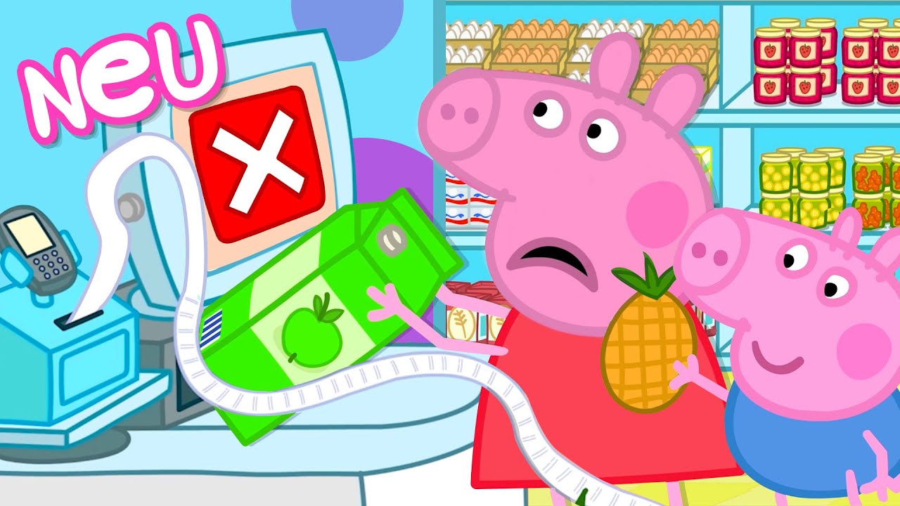 Peppa-Wutz-Geschichten | Der große Einkaufsroboter | Videos für Kinder