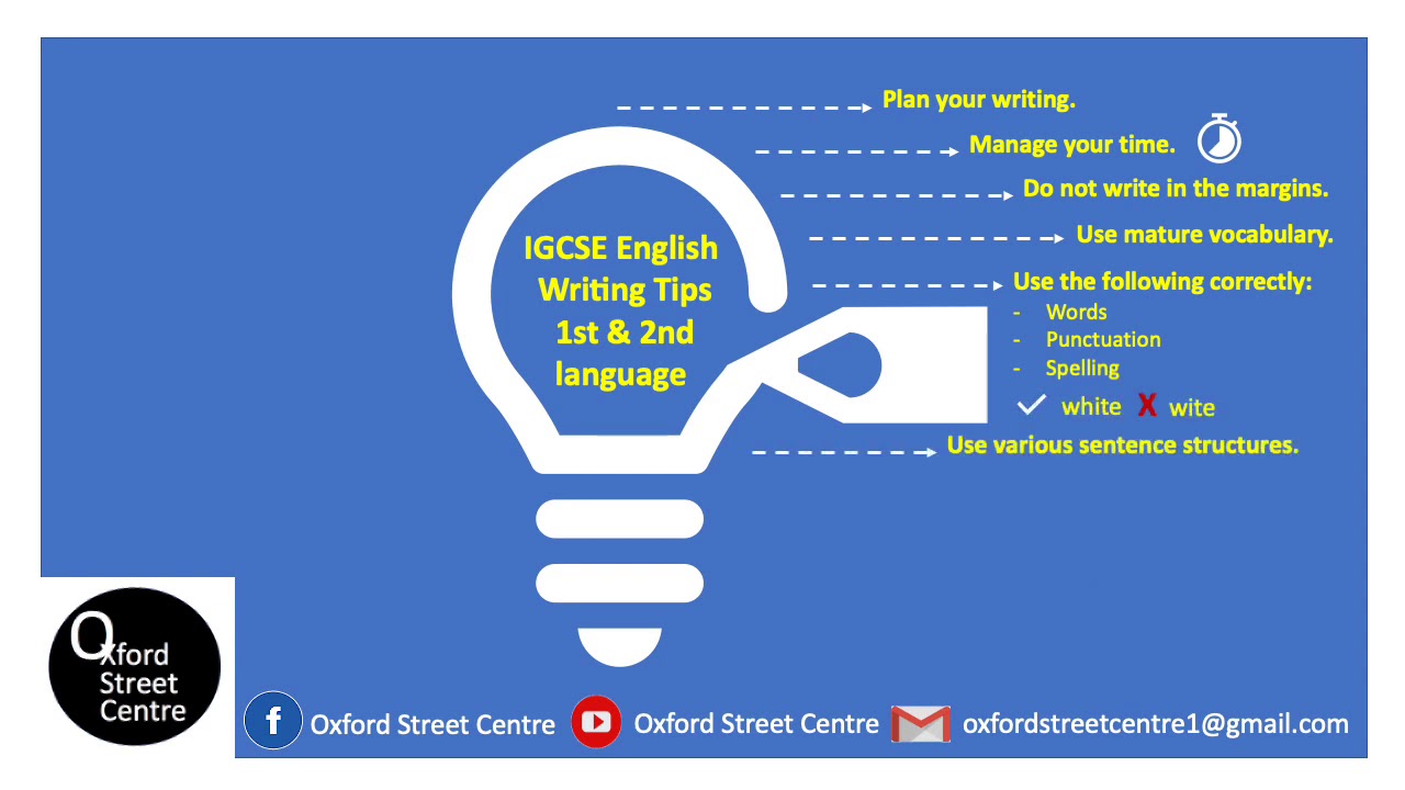 IGCSE English Writing Tips JUST in 45 SECONDS!