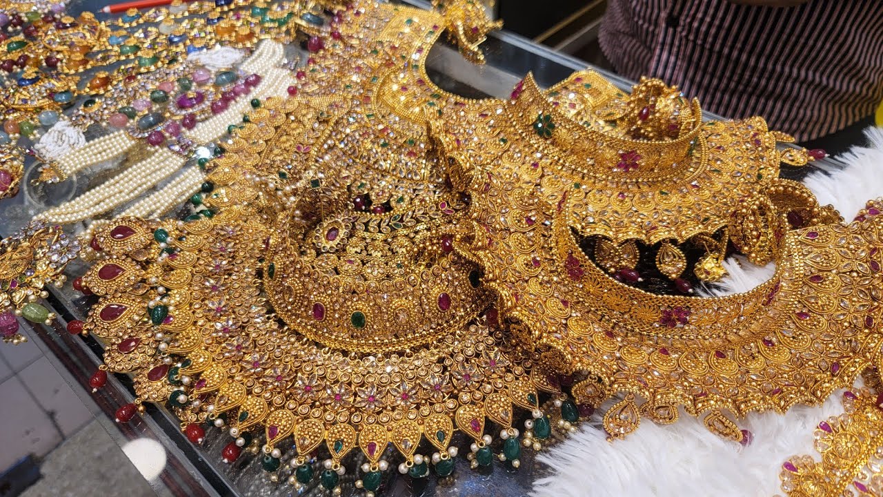Bridal full jarwa necklace