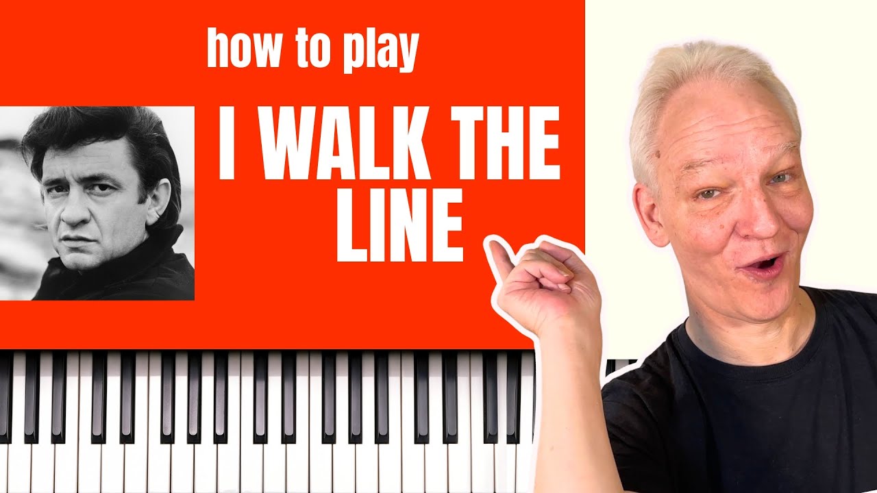 I Walk The Line, Johnny Cash, Piano Tutorial , Country