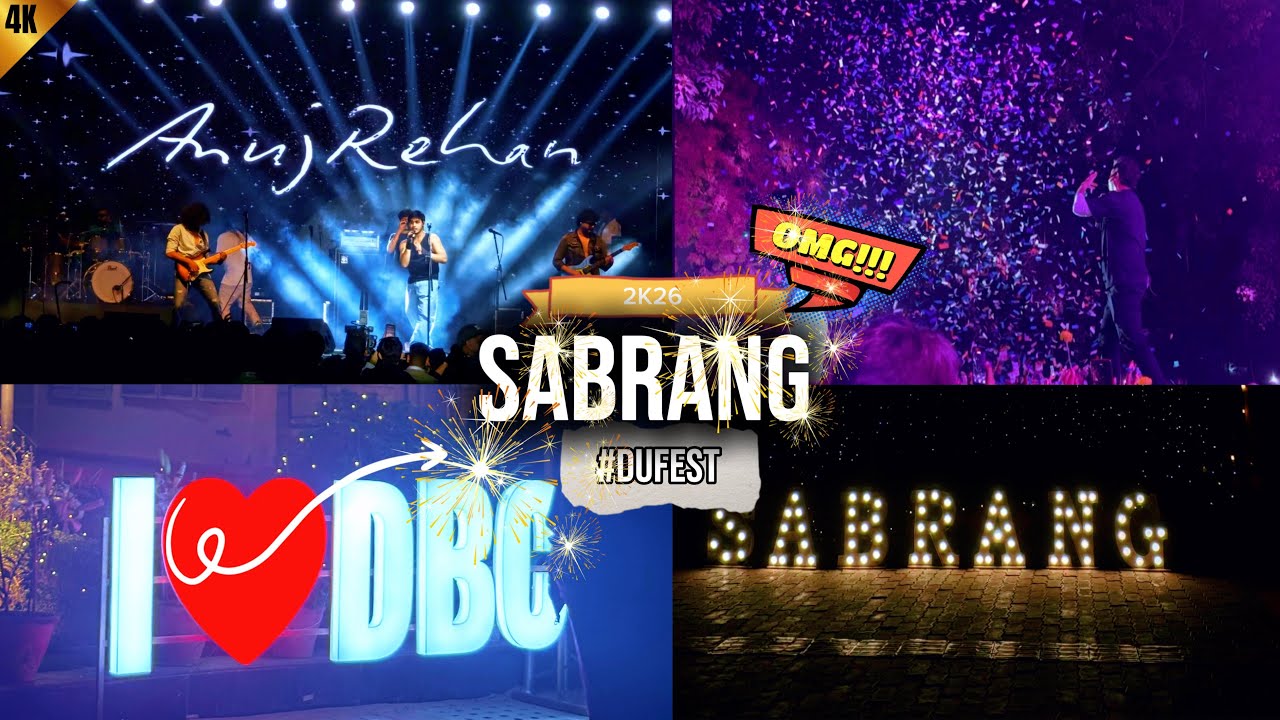 SABRANG’26🔥ft.Deshbhandhu college ❤️          Delhi university | fest.