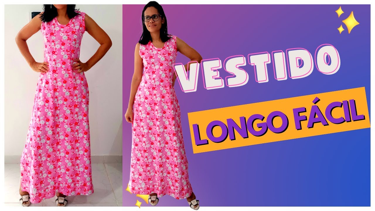 Vestido Regata Longo Muito Fácil Para Iniciantes
