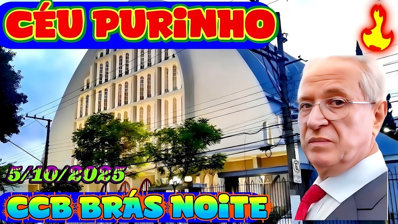 PALAVRA 🔥 CULTO CCB BRÁS NOITE 5/10/2025 Anc Luís Carlos Euclides Ordenação diácono 