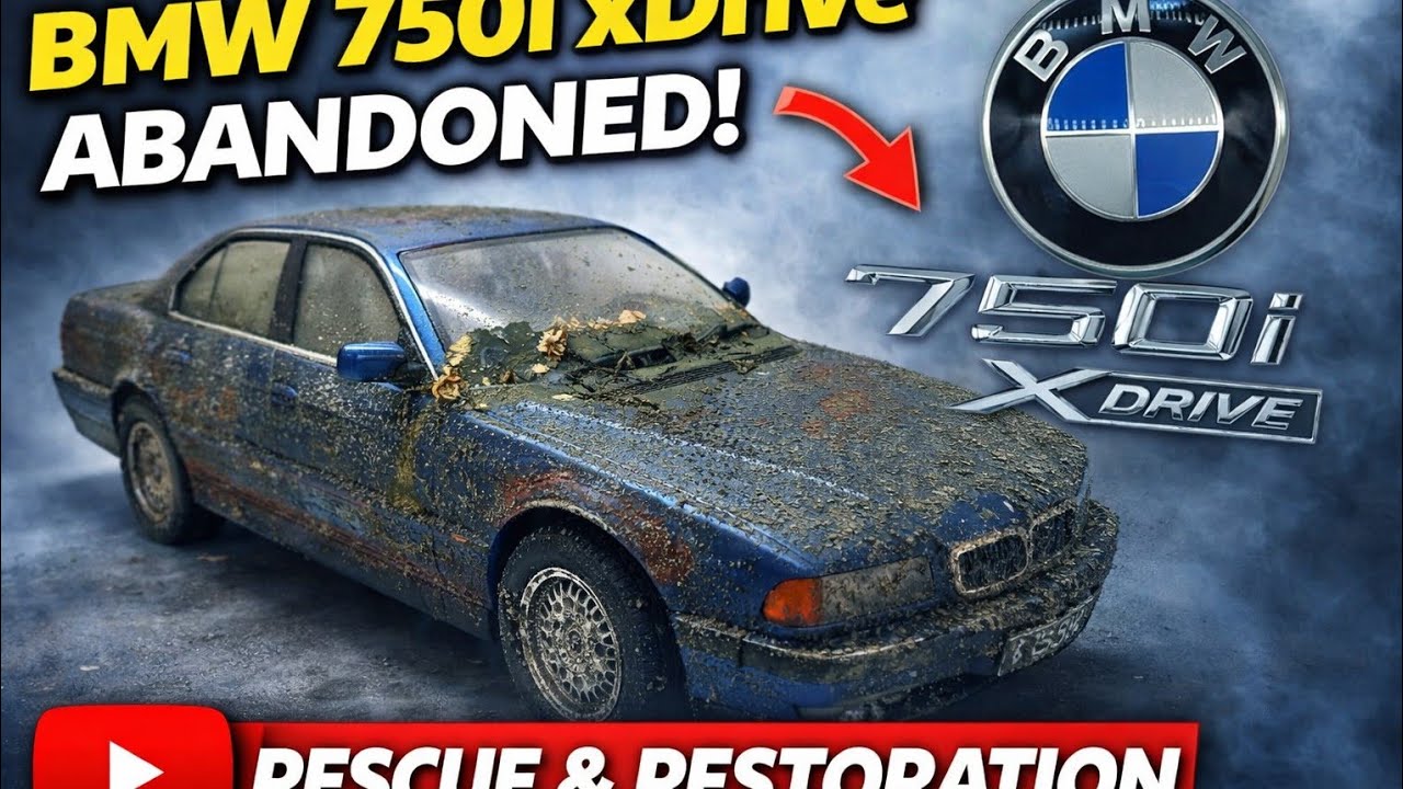 Abandoned BMW E38 750i/Imola Red