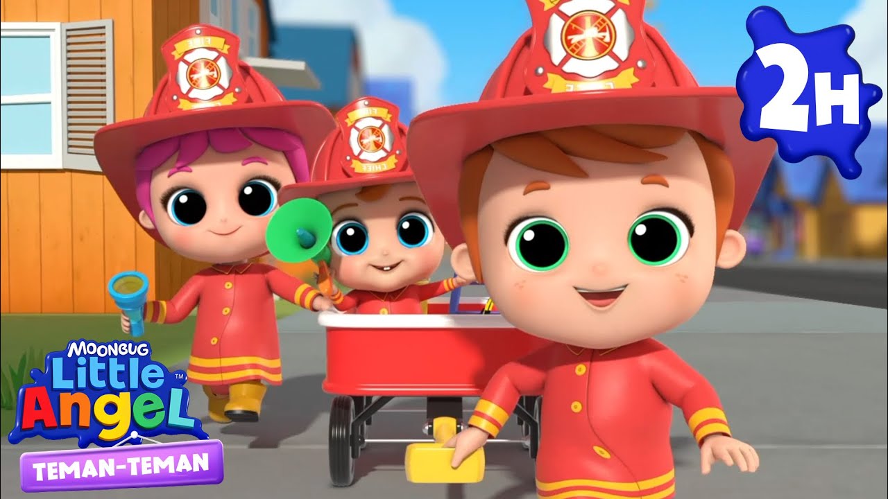 🚒Jika Baby John Jadi Pemadam🚒 | Little Angel | Lagu Anak Favorit | Nursery Rhymes Indonesia