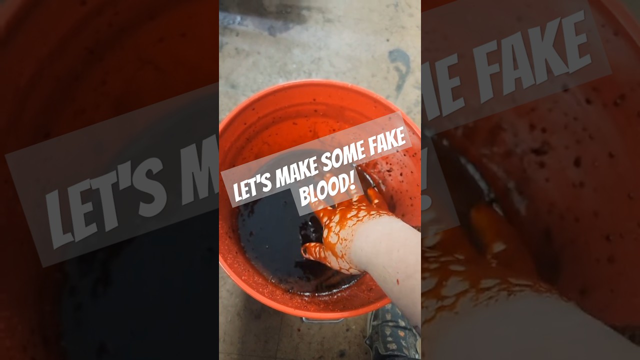 Ever want to know how to make Edible Fake Blood!? #hauntedhouse #tutorial #fakeblood