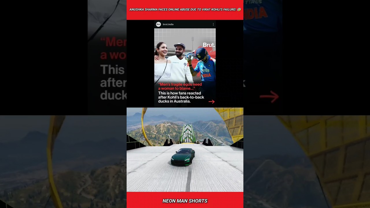 Anushka Sharma faces online abuse due to Virat Kohli's failure! 😰 #shorts