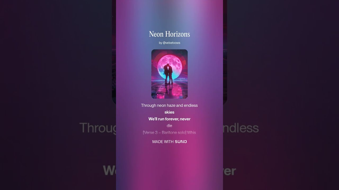 Neon Horizons &ndash; 1980s Synth-Pop Duet | Cinematic Retro Love, Round Infinity Pulse