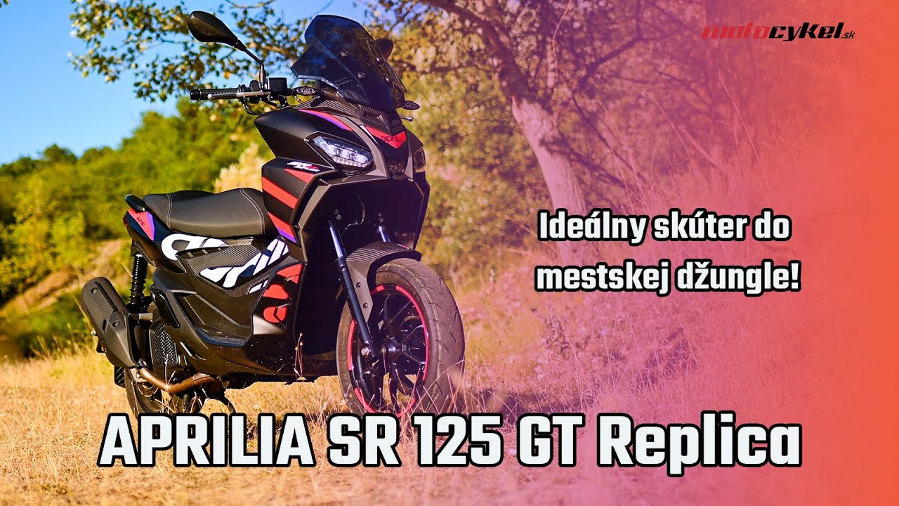 Skúter s dlhými nohami a bezprostredným pohodlím! To je Aprilia SR 125 GT Replica - motocykel.sk