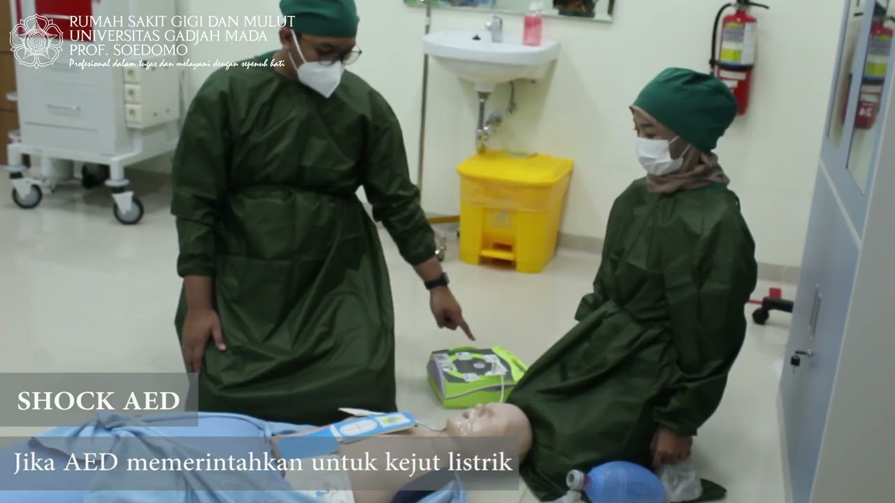 VIDEO BANTUAN HIDUP DASAR (BHD) DENGAN AED RSGM UGM PROF. SOEDOMO