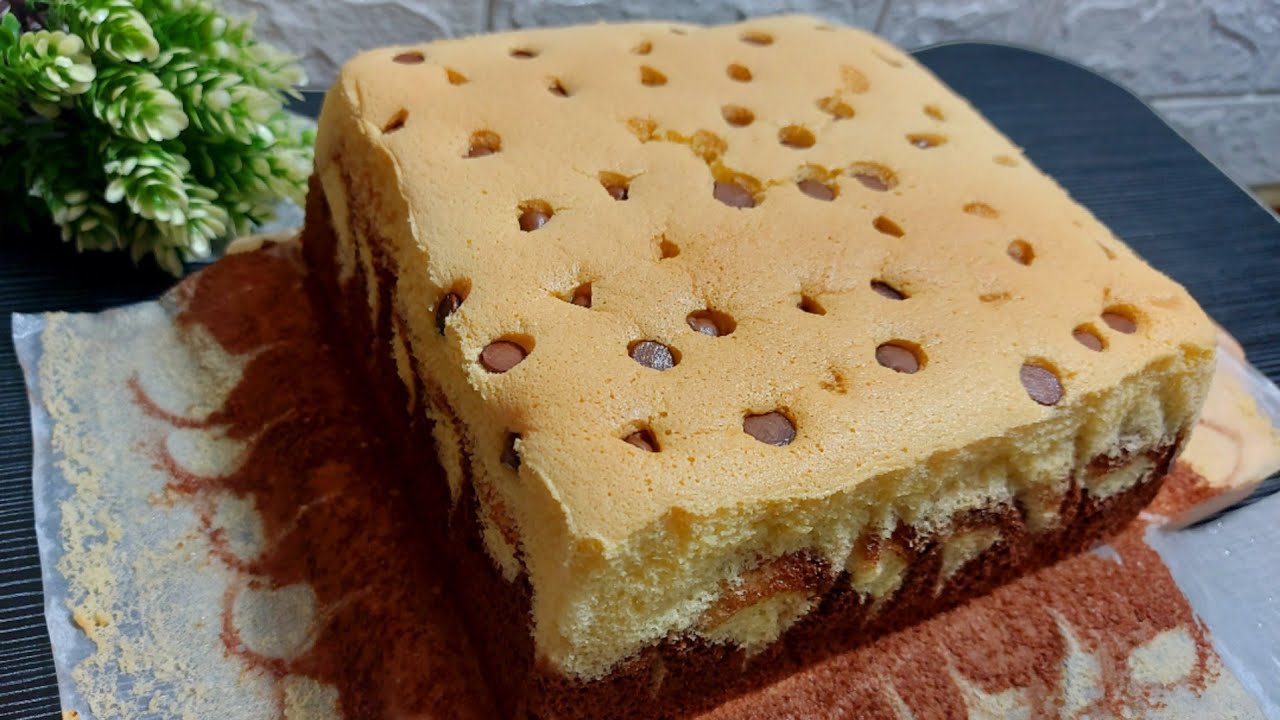 Cara Membuat Chocolate Vanilla Castella Cake || Bolu Selembut kapas