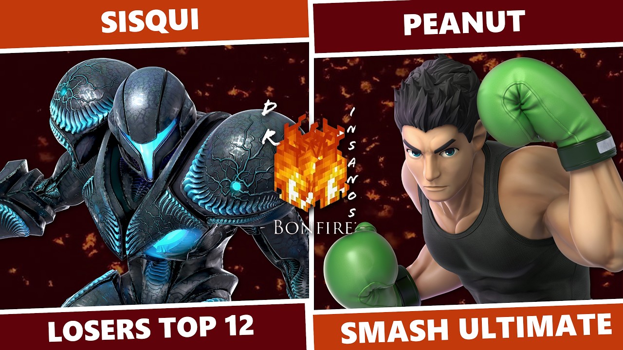 Dr. Insano's Bonfire 3: Losers Top 12 - Sisqui (Dark Samus) Vs Peanut (Little Mac) SSBU