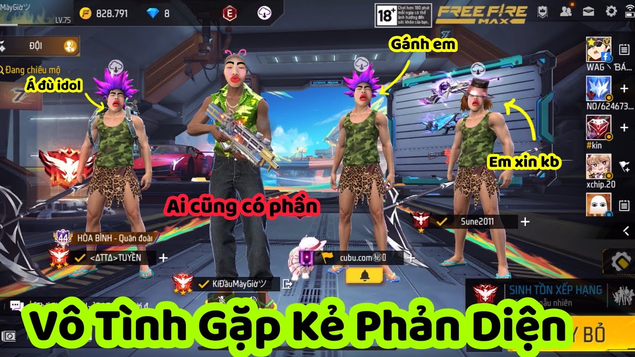 KíĐầuMàyGiờ - Vô Tình Ghép Ngầu Nhiên Gặp 3 Phản Diện🤯 #sangtaofreefire #nhasangtaofreefire