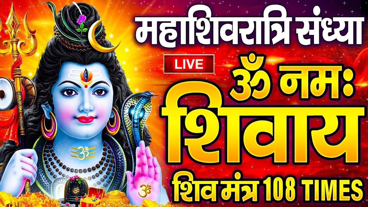 Live : ॐ नमः शिवाय धुन | Om Namah Shivaya ShivDhun | NonStop ShivDhun | Daily Mantra