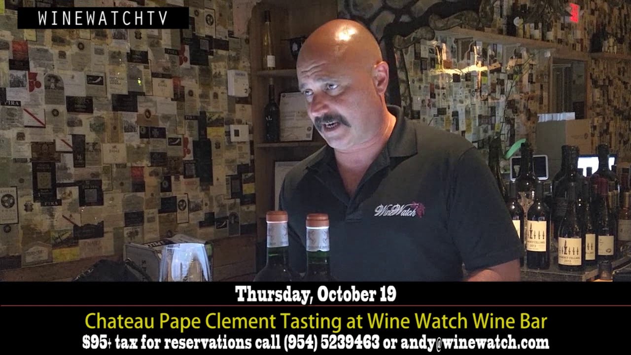 Chateau Pape Clement Tasting at Wine Watch Wine Bar