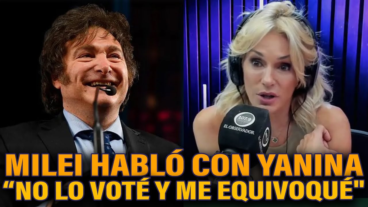 MILEI HABLÓ DEL NÚMERO DE LA INFLACIÓN Y YANINA LE CONFESÓ QUE SE ARREPINTIÓ DE NO VOTARLO